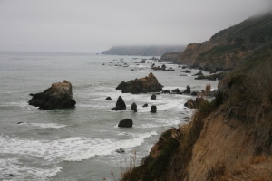 A look out at the N. California coastline.